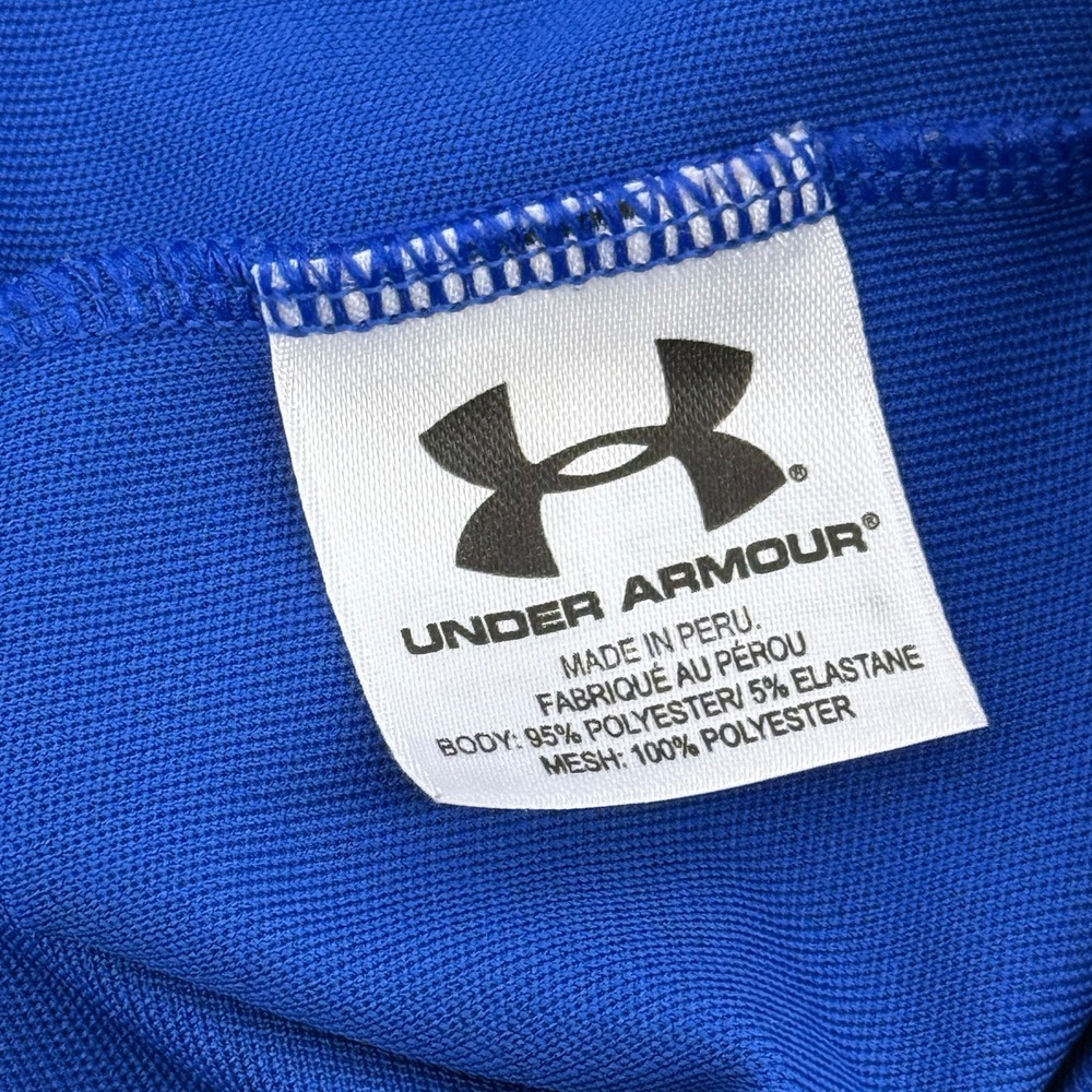 Under Armour University of Delaware Blue Hens Polo Shirt Mens XXL Blue HeatGear - Picture 10 of 10